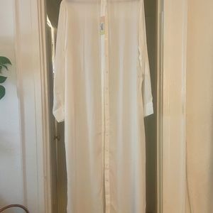 NEVER BEEN WORN SUMMERSALT Silky Luxe Tunic Shirtdress Size XL Tags on